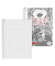 Collegeblock 10-6742802 ZENart, Cocktail, Lineatur 28 / kariert mit Rand innen/außen, A4+, 90g, weiß, 80 Blatt