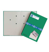 Unterschriftenmappe 24205-03, A4 20 Fächer Hartpappe grün