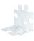 Buchstützen PUZZLE transparent
