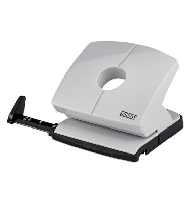 Bürolocher B 220 025-0631, grau, bis 2mm 20 Blatt, mit Anschlagschiene