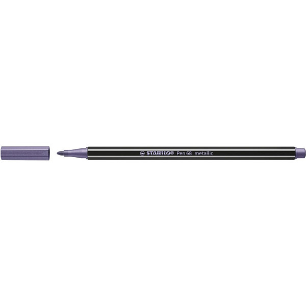 10 x Stabilo Premium-Filzstift Pen 68 metallic 1,4mm (M) metallic viol
