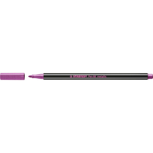 10 x Stabilo Premium-Filzstift Pen 68 metallic 1,4mm (M) metallic rosa