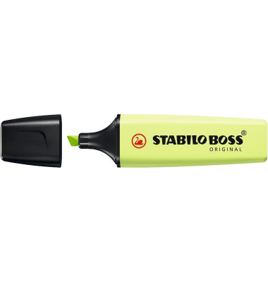 Textmarker BOSS ORIGINAL Pastel, 70/133, limette, 2-5mm Keilspitze Textmarker BOSS ORIGINAL Pastel, 70/133, limette, 2-5mm Keilspitze