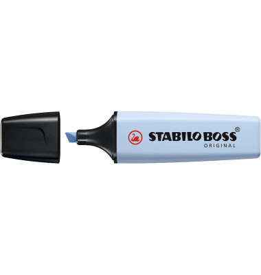 Textmarker BOSS ORIGINAL Pastel, 70/111, blau, 2-5mm Keilspitze Textmarker BOSS ORIGINAL Pastel, 70/111, blau, 2-5mm Keilspitze
