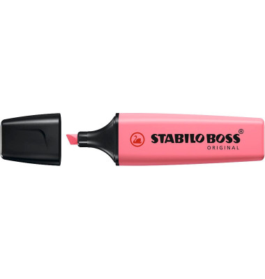 Textmarker BOSS ORIGINAL Pastel, 70/150, rosa, 2-5mm Keilspitze Textmarker BOSS ORIGINAL Pastel, 70/150, rosa, 2-5mm Keilspitze