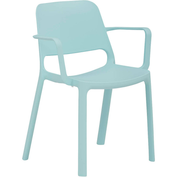 4032376013922 - Mayer Sitzmöbel Stapelstuhl myNUKE Himmelblau Polypropylen Kunststoff 4 Füße 4 Stück mit Armlehnen 4032376013922 - Mayer Sitzmöbel Stapelstuhl myNUKE Himmelblau Polypropylen Kunststoff 4 Füße 4 Stück mit Armlehnen