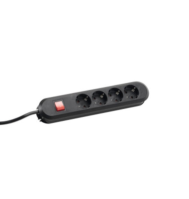 SMART 4-fach Steckdosenleiste mit Schalter schwarz SMART 4-fach Steckdosenleiste mit Schalter schwarz