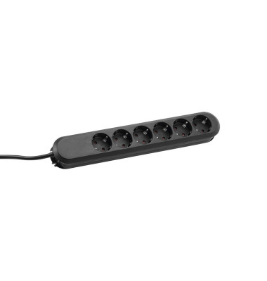 SMART 6-fach Steckdosenleiste schwarz SMART 6-fach Steckdosenleiste schwarz