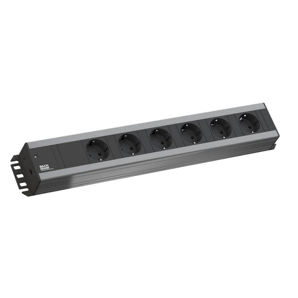 4016514017232 - 300000 Steckdosenleiste 19 Zoll 6fach Schwarz Anthrazit Schutzkontakt 1 St - Bachmann 4016514017232 - 300000 Steckdosenleiste 19 Zoll 6fach Schwarz Anthrazit Schutzkontakt 1 St - Bachmann