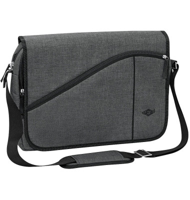 Laptoptasche Messenger Bag COLLEGE Kunstfaser grau Laptoptasche Messenger Bag COLLEGE Kunstfaser grau