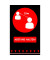 Fußmatte Abstand halten schwarz, rot 90,0 x 150,0 cm