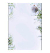 Weihnachtsbriefpapier Weihnachtskugel / Tannenzweige Winter Mood DP302, A4, 90g