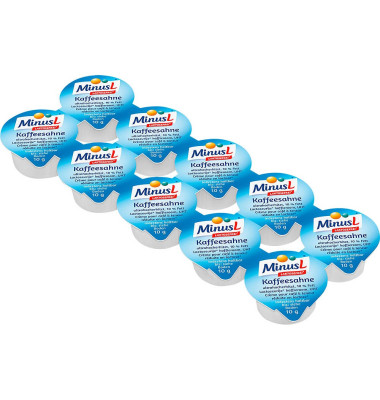 Kaffeesahne 964147003, 10% Fett, laktosefrei, 200x 10ml, in Portionsdose