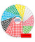 Klebepunkte 59994 schwarz, rot, blau, grün, gelb, weiß, leuchtrot, leuchtgrün Ø 8,0 mm