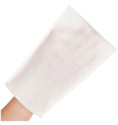 Einwegwaschhandschuhe Hygostar Soft, Vlies, weiß, Größe Einheitsgröße,