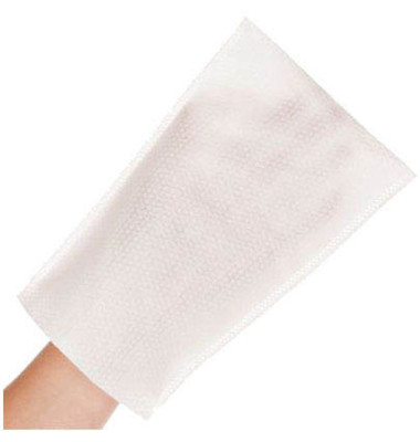 Einwegwaschhandschuhe Hygostar Soft, Vlies, weiß, Größe Einheitsgröße, Einwegwaschhandschuhe Hygostar Soft, Vlies, weiß, Größe Einheitsgröße,