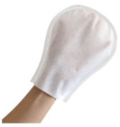 Einwegwaschhandschuhe Hygostar Spunlace, Vlies, weiß, Größe Einheitsgröße,