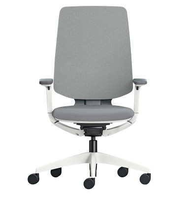 Bürostuhl se:flex, hellgrau / lichtgrau, mit Armlehnen, bis 130kg Bürostuhl se:flex, hellgrau / lichtgrau, mit Armlehnen, bis 130kg