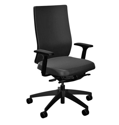 Bürostuhl se:do, grau / schwarz, mit Armlehnen, bis 130kg Bürostuhl se:do, grau / schwarz, mit Armlehnen, bis 130kg