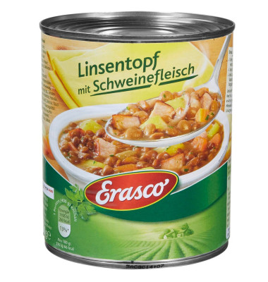 Linsen mit Schweinefleisch Dosen-Eintopf