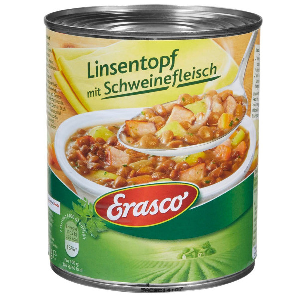 4037300108262 - Linsen mit Schweinefleisch Dosen-Eintopf 4037300108262 800 Gramm 4037300108262 - Linsen mit Schweinefleisch Dosen-Eintopf 4037300108262 800 Gramm