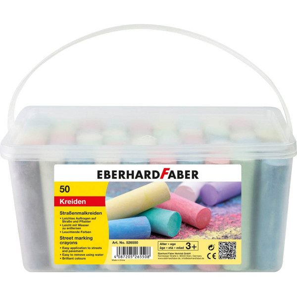 4087205265508 - Straßenmalkreide farbsortiert 4087205265508 Faber-Castell