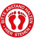 Fußmatte MB009320 Abstand halten, 60x60cm, rund, für Innenbereich
