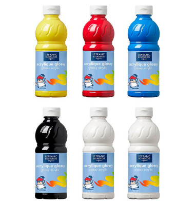 Acrylfarben farbsortiert