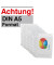 Prospekthüllen 071-2345-004, A5 transparent genarbt, oben offen, 0,08mm