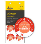 Prüfplaketten 7907 rot