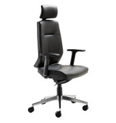 B&uuml;rostuhl myCONTRACT LINE, schwarz / silber, mit Armlehnen, bis 120kg