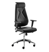 Bürostuhl myBESTMIND 2462 schwarz Leder