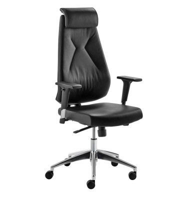 Bürostuhl myBESTMIND 2462 schwarz Leder