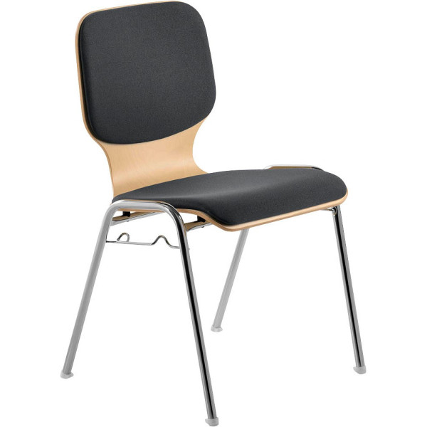 4032376013670 - Besucherstuhl myDARIO anthrazit   chrom ohne Armlehnen 4-Fuß-Gestell 4032376013670 Mayer