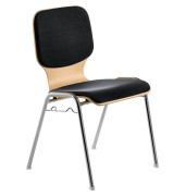 myDARIO Stapelstuhl schwarz