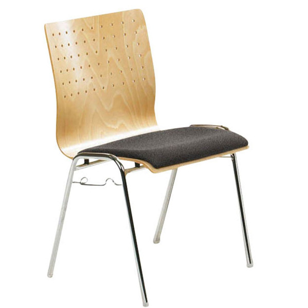 4032376014950 - Besucherstuhl myARCADO anthrazit   chrom ohne Armlehnen 4-Fuß-Gestell 4032376014950 Mayer