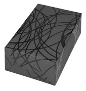 Geschenkpapier Pablo PR005070.050.050, Linien, 50cm x 50m, grau/schwarz