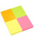 Haftnotizen 1651-39BOX, Box, 50x40mm, gelb/orange/pink/grün, rechteckig