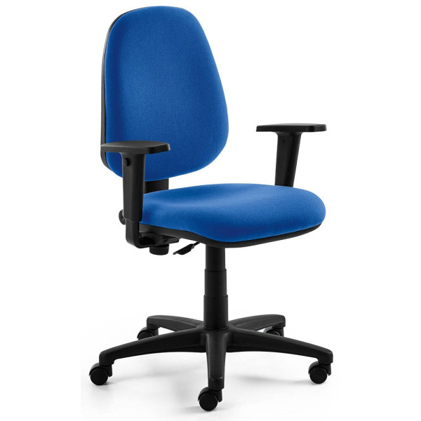 4255704300888 - Bürostuhl myALPHA blau   schwarz mit Armlehnen bis 120kg 4255704300888 Mayer