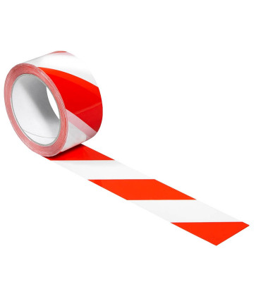 Signalklebeband Signal 120402, 50mm x 66m, 53my, rot/wei&szlig;