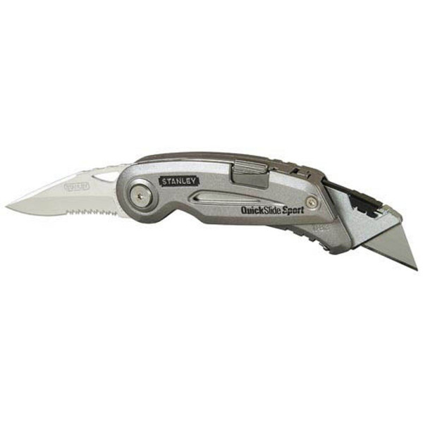 3253560108137 - STANLEY Sportmesser Quickslide Cuttermesser schwarz 19 mm 3253560108137 - STANLEY Sportmesser Quickslide Cuttermesser schwarz 19 mm