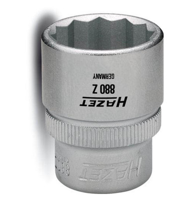 3/8" 12-kant Steckschlüsseleinsatz 17,0 mm