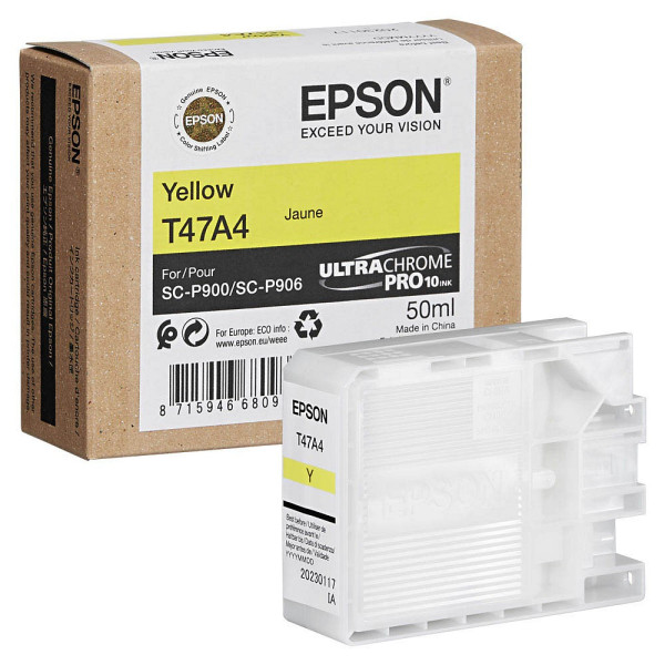 Epson Druckerpatrone T47A4 C13T47A400 (kompatibel zu Epson T47A4), gelb 8715946680934 Epson