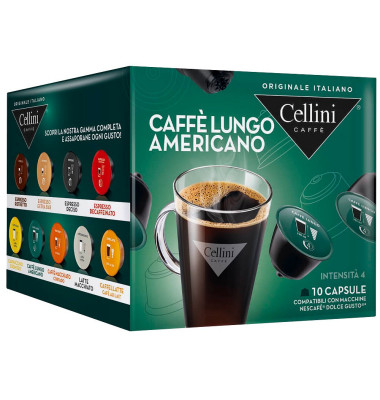 CAFFÈ LUNGO AMERICANO Kaffeekapseln 10 Portionen