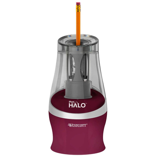 4027521515789 - elektrischer Anspitzer Ipoint Halo Anspitzer pink brombeer transparent 4027521515789 - elektrischer Anspitzer Ipoint Halo Anspitzer pink brombeer transparent
