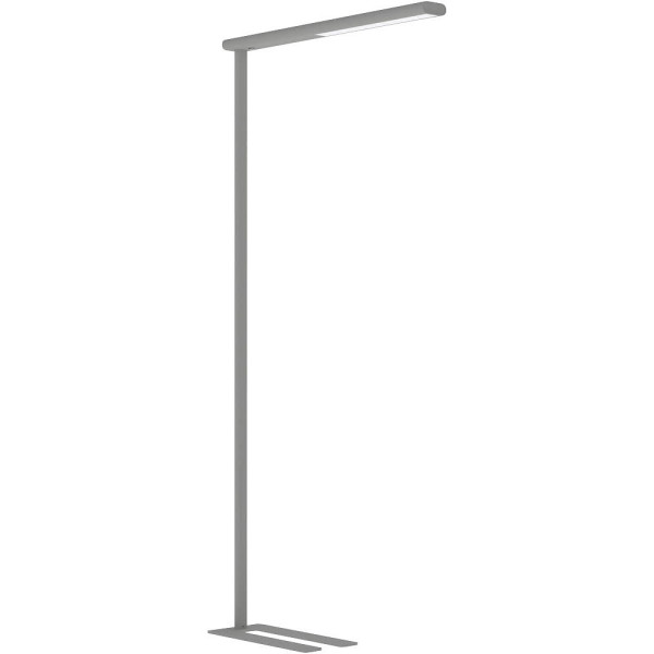 4002390081252 - LED-Stehlampe Maul MAULjet 50 W 4450 lm 4000 K direktes indirektes Licht stufenlos dimmbar Aluminium & Stahl silber