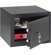 Tresor 41100 Home-Safe H 210 S 20,6 l 30kg schwarz mit Doppelbartschloss Stahl