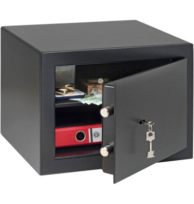 Tresor 41100 Home-Safe H 210 S 20,6 l 30kg schwarz mit Doppelbartschloss Stahl