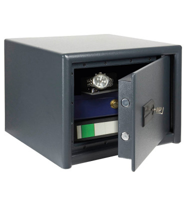 Tresor 40340 Magno-Safe M 520 S 28 l 60kg dunkelgrau mit Doppelbartschloss Stahl