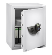 Sicherheitsschrank 41600 WS Office 802 E FP 122 l 126kg lichtgrau mit Fingerabdruckschloss Stahl